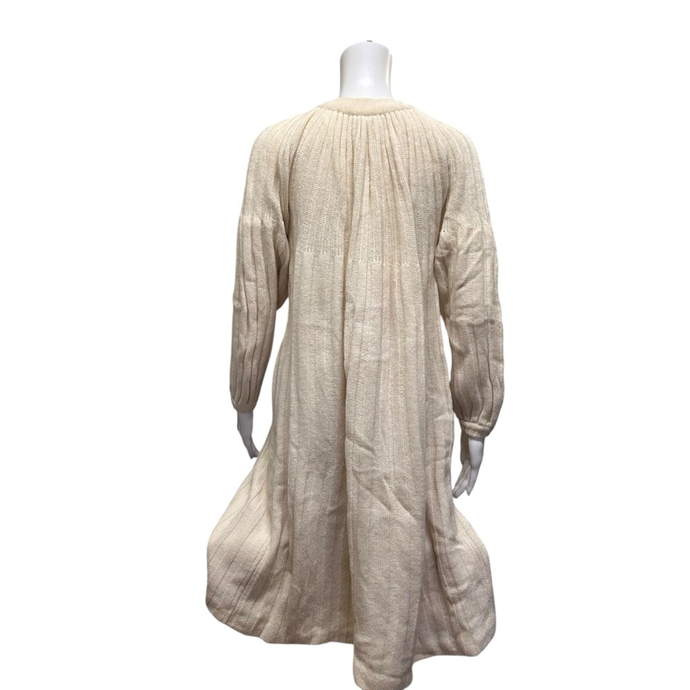 Vintage Lambswool by Dolores Long Line Cardigan Off White Size M - Picture 4 of 7